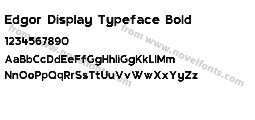 Edgor Display Typeface BoldPreview