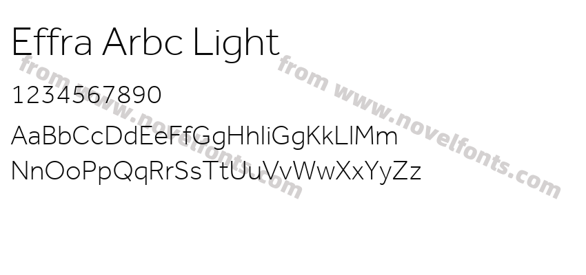 Effra Arbc LightPreview