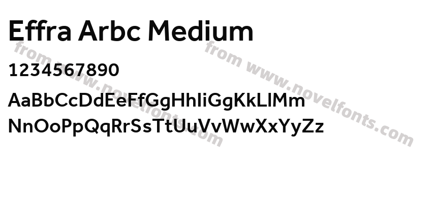Effra Arbc MediumPreview