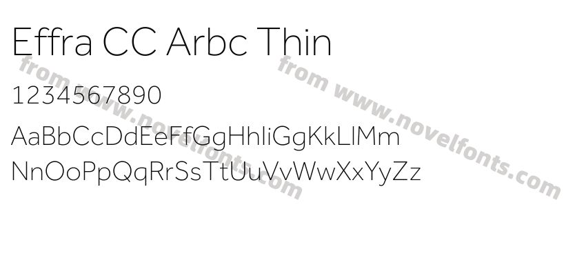 Effra CC Arbc ThinPreview