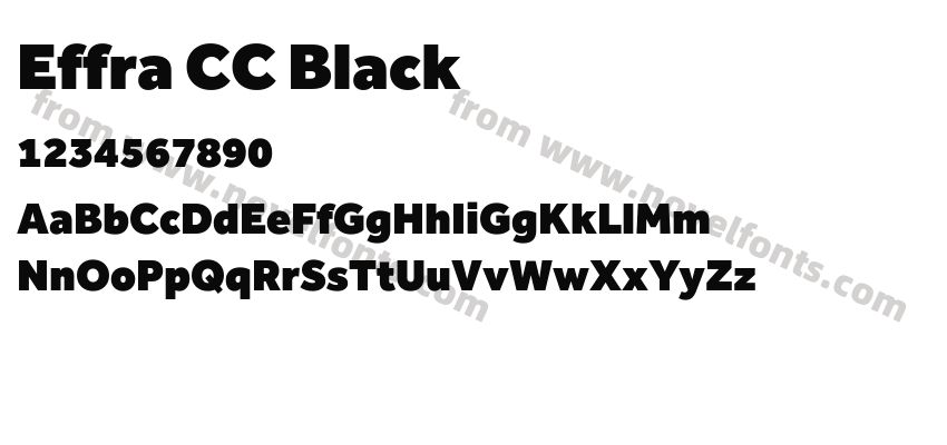 Effra CC BlackPreview