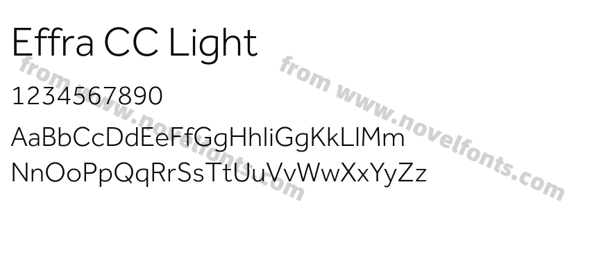 Effra CC LightPreview