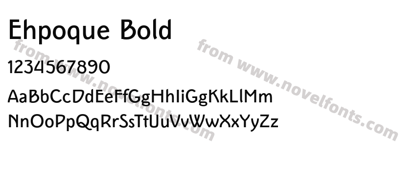 Ehpoque BoldPreview