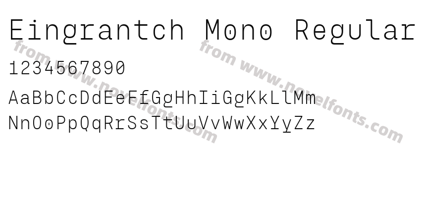 Eingrantch Mono RegularPreview