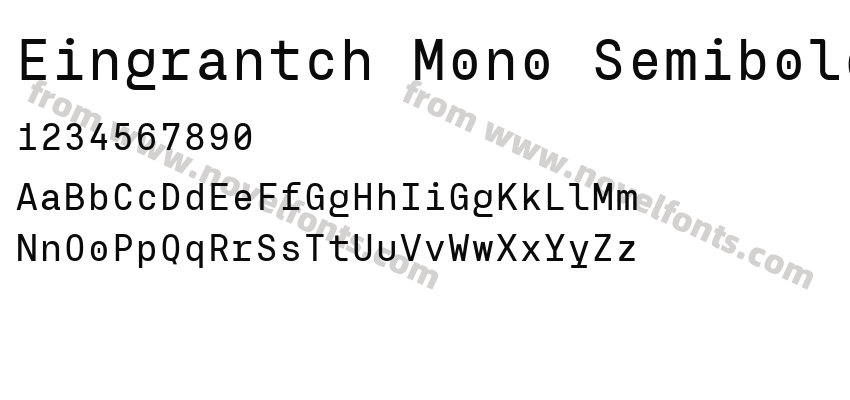 Eingrantch Mono SemiboldPreview