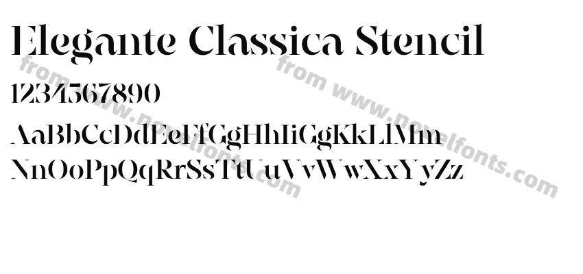 Elegante Classica StencilPreview
