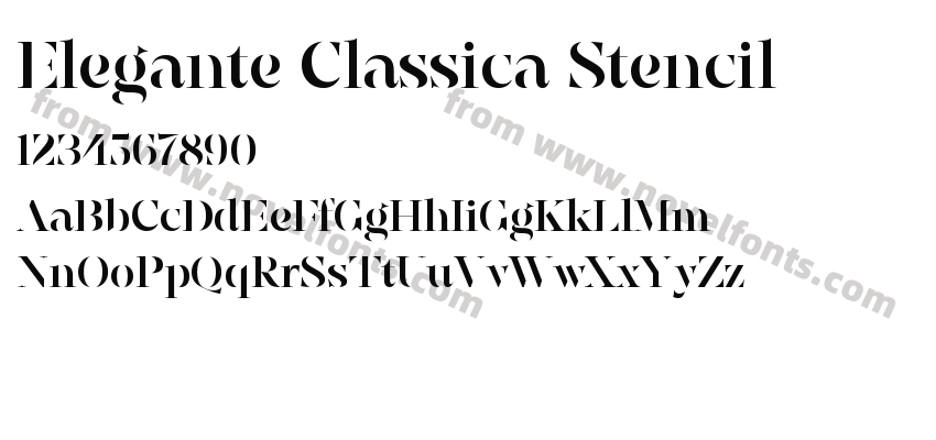 Elegante Classica StencilPreview