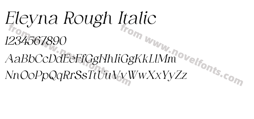 Eleyna Rough ItalicPreview