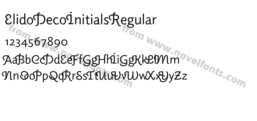 Elido Deco Initials RegularPreview
