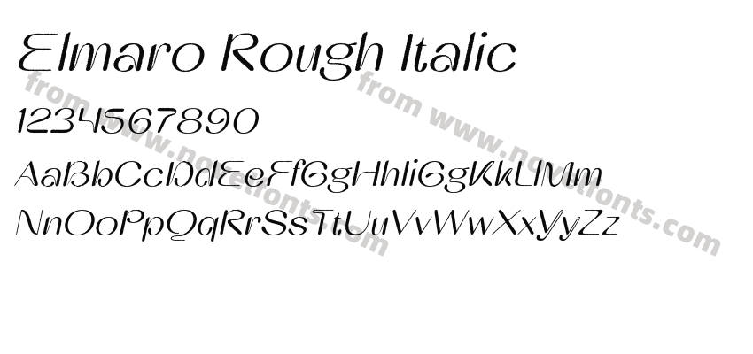 Elmaro Rough ItalicPreview