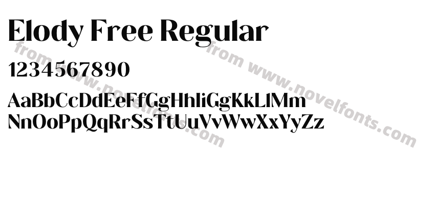 Elody Free RegularPreview