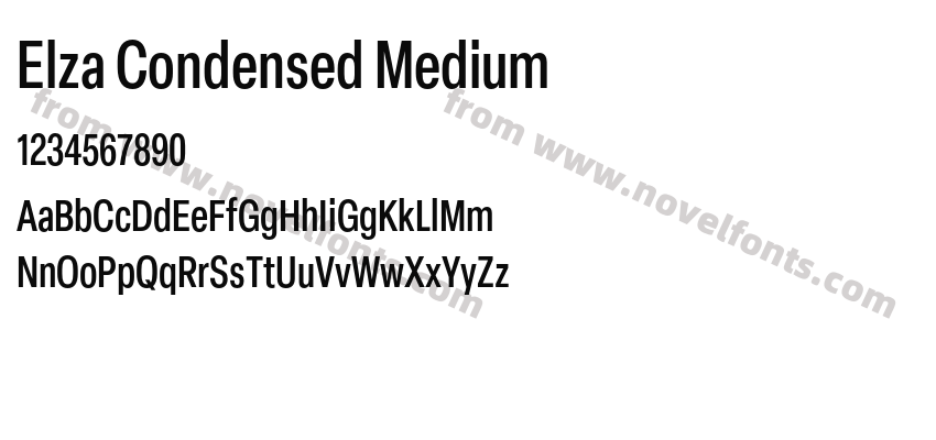 Elza Condensed MediumPreview