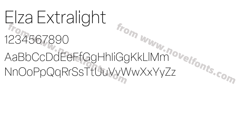 Elza ExtralightPreview