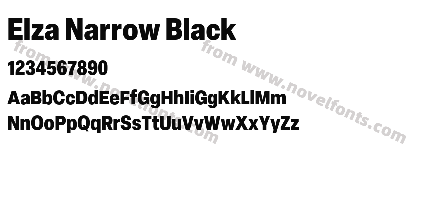 Elza Narrow BlackPreview