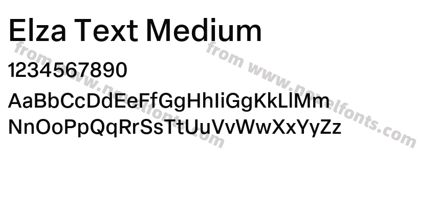 Elza Text MediumPreview