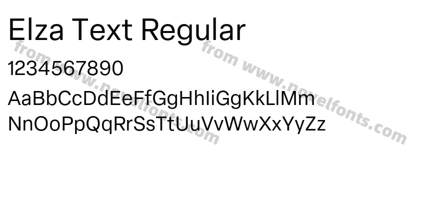 Elza Text RegularPreview