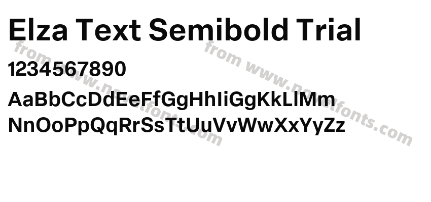 Elza Text Semibold TrialPreview
