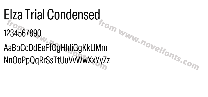 Elza Trial CondensedPreview