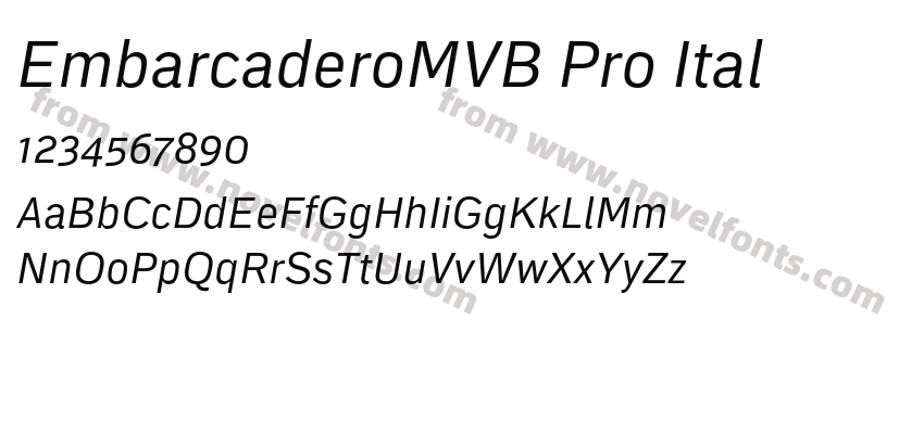 EmbarcaderoMVB Pro ItalPreview