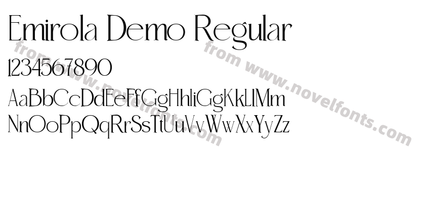 Emirola Demo RegularPreview