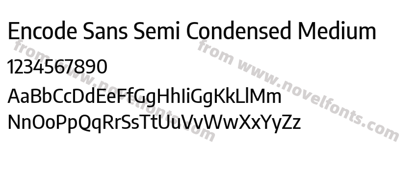Encode Sans Semi Condensed MediumPreview