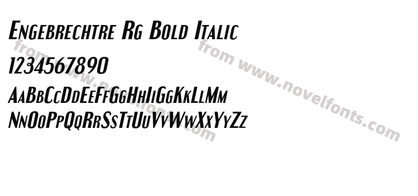 Engebrechtre Rg Bold ItalicPreview