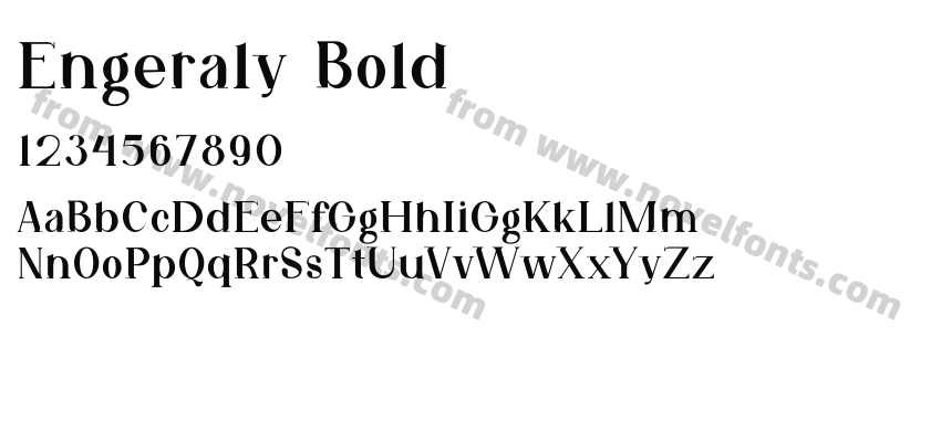 Engeraly BoldPreview