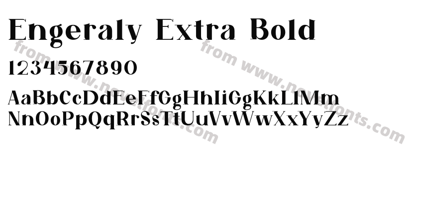 Engeraly Extra BoldPreview