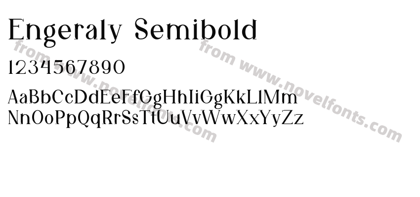 Engeraly SemiboldPreview