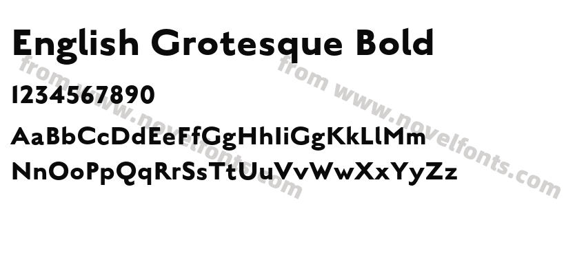 English Grotesque BoldPreview