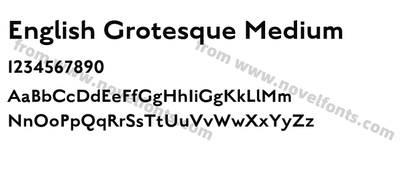 English Grotesque MediumPreview