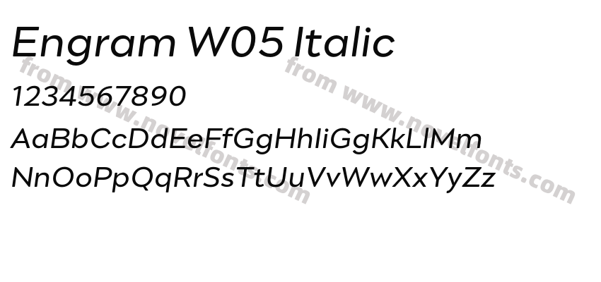 Engram W05 ItalicPreview