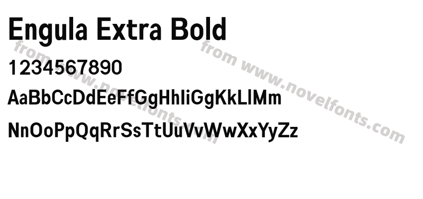 Engula Extra BoldPreview