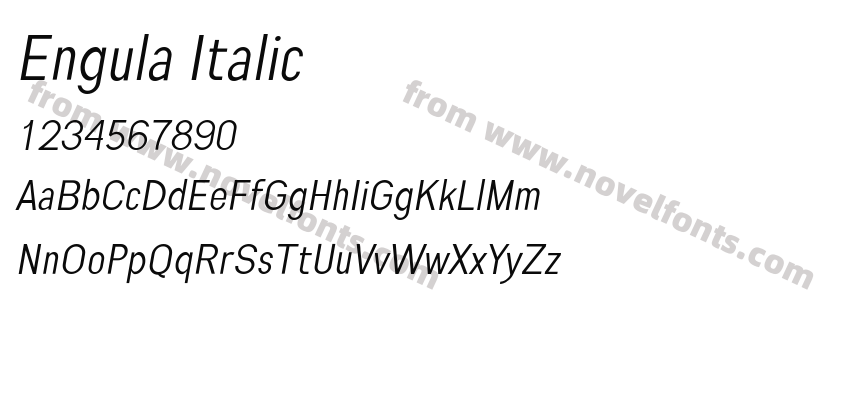 Engula ItalicPreview