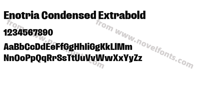 Enotria Condensed ExtraboldPreview