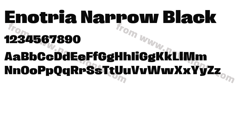 Enotria Narrow BlackPreview