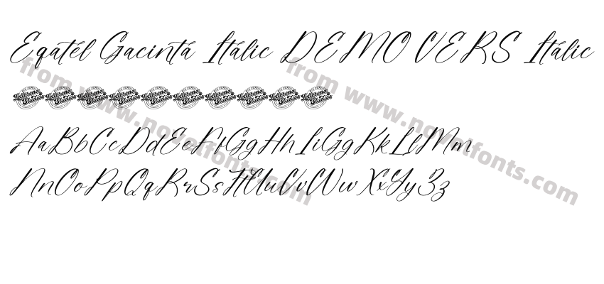 Eqatel Gacinta Italic DEMO VERS ItalicPreview