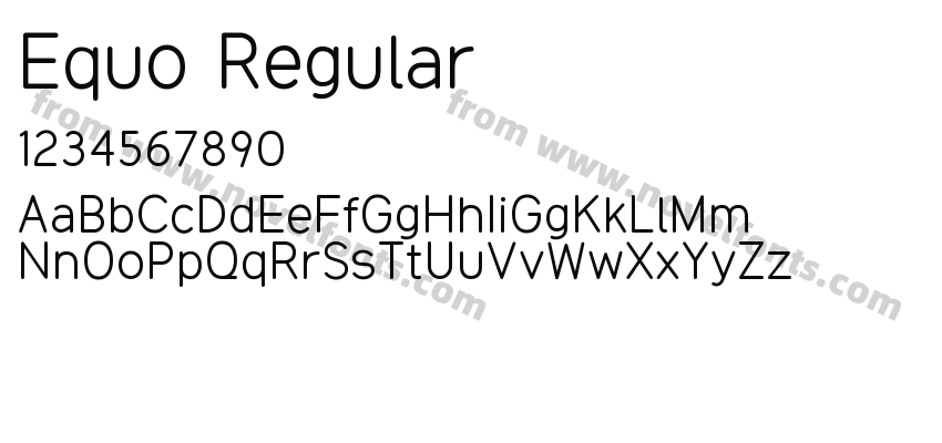 Equo RegularPreview