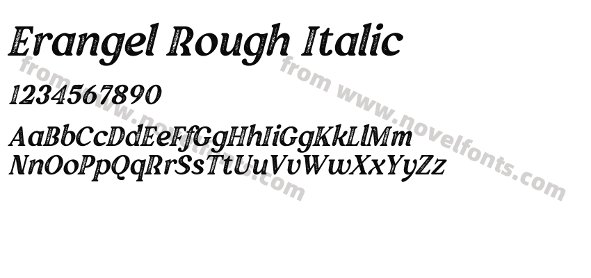 Erangel Rough ItalicPreview