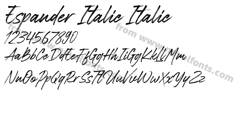 Espander Italic ItalicPreview