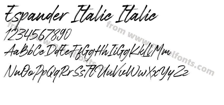 Espander Italic ItalicPreview