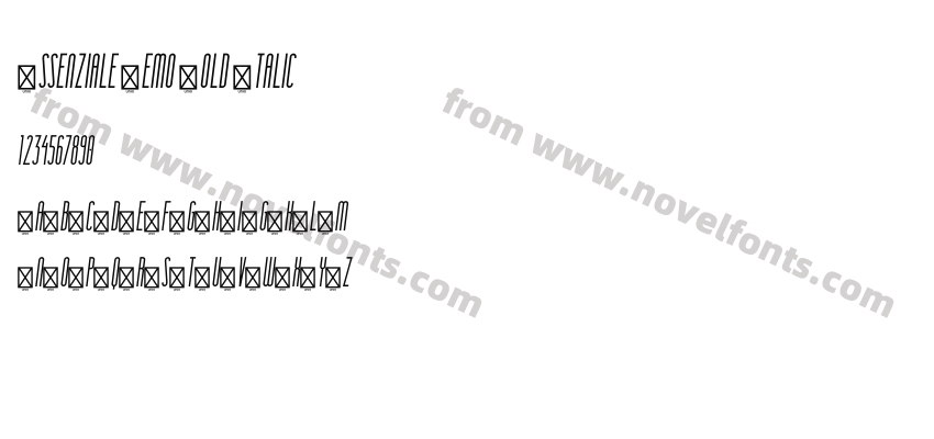 Essenziale Demo Bold ItalicPreview