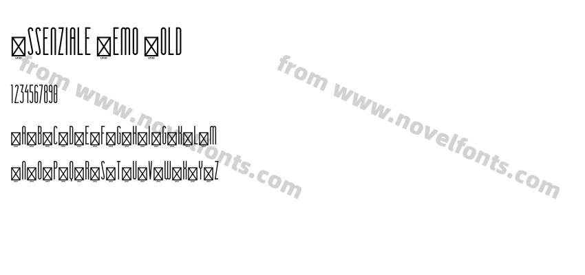 Essenziale Demo BoldPreview