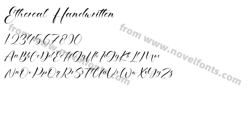 Ethereal HandwrittenPreview