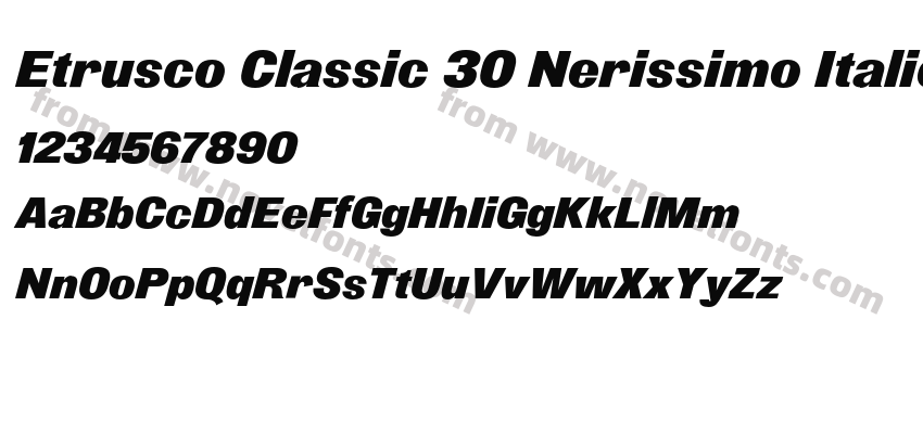 Etrusco Classic 30 Nerissimo ItalicPreview