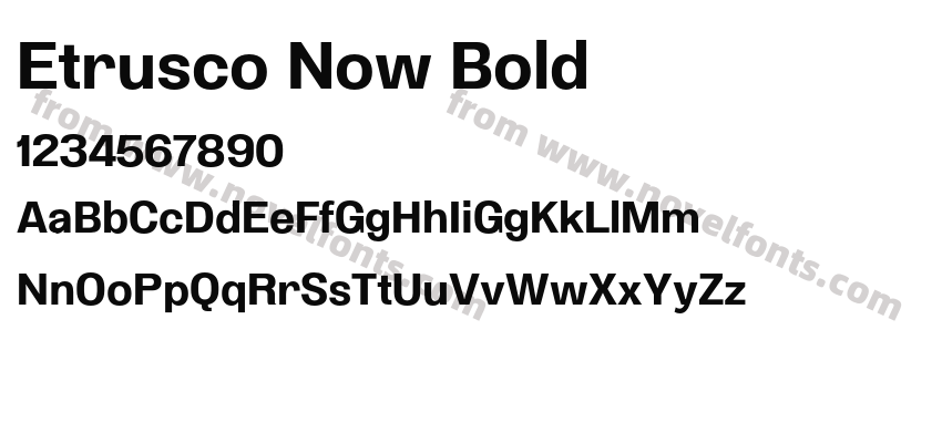 Etrusco Now BoldPreview