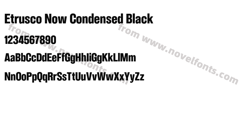 Etrusco Now Condensed BlackPreview