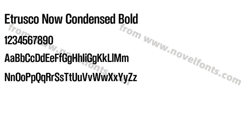 Etrusco Now Condensed BoldPreview