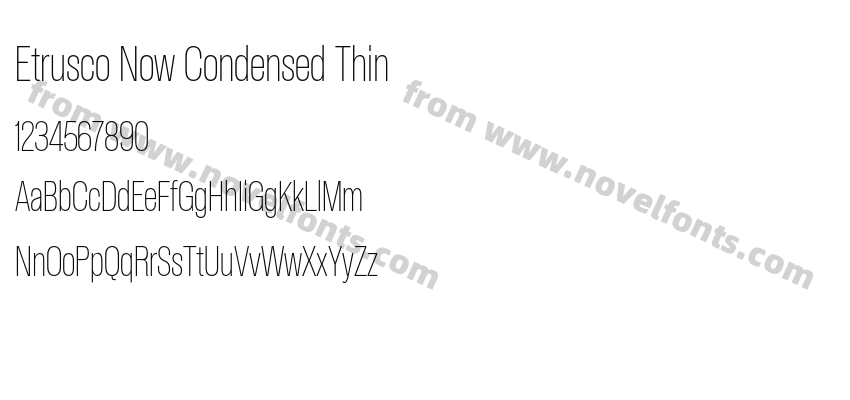 Etrusco Now Condensed ThinPreview