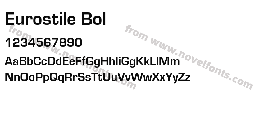 Eurostile BolPreview